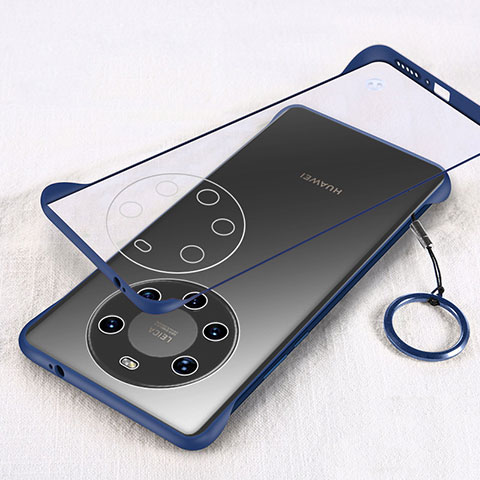 Coque Antichocs Rigide Transparente Crystal Etui Housse H01 pour Huawei Mate 40 Pro+ Plus Bleu