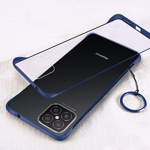 Coque Antichocs Rigide Transparente Crystal Etui Housse H01 pour Huawei Nova 8 SE 5G Bleu
