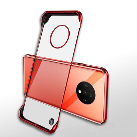 Coque Antichocs Rigide Transparente Crystal Etui Housse H01 pour OnePlus 7T Rouge