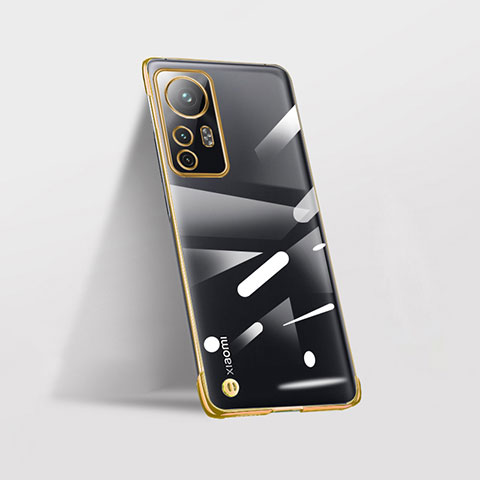 Coque Antichocs Rigide Transparente Crystal Etui Housse H01 pour Xiaomi Mi 12X 5G Or