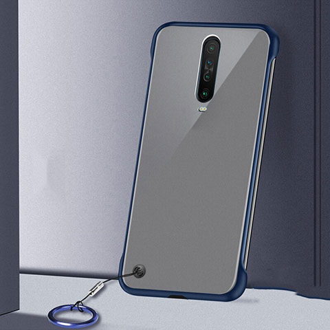 Coque Antichocs Rigide Transparente Crystal Etui Housse H01 pour Xiaomi Redmi K30i 5G Bleu