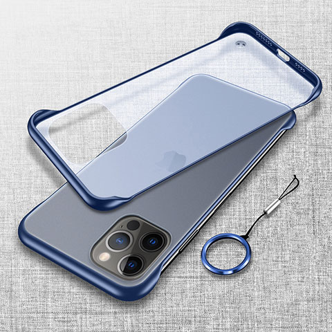 Coque Antichocs Rigide Transparente Crystal Etui Housse H02 pour Apple iPhone 14 Pro Max Bleu