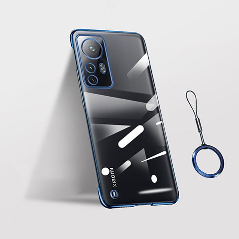 Coque Antichocs Rigide Transparente Crystal Etui Housse H02 pour Xiaomi Mi 12 5G Bleu