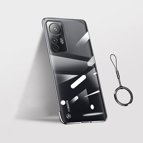 Coque Antichocs Rigide Transparente Crystal Etui Housse H02 pour Xiaomi Mi 12 Pro 5G Noir