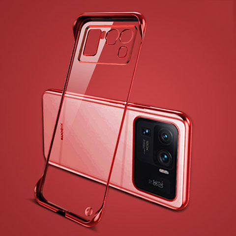Coque Antichocs Rigide Transparente Crystal Etui Housse H04 pour Xiaomi Mi 11 Ultra 5G Rouge