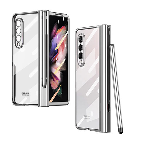 Coque Antichocs Rigide Transparente Crystal Etui Housse H07 pour Samsung Galaxy Z Fold4 5G Argent