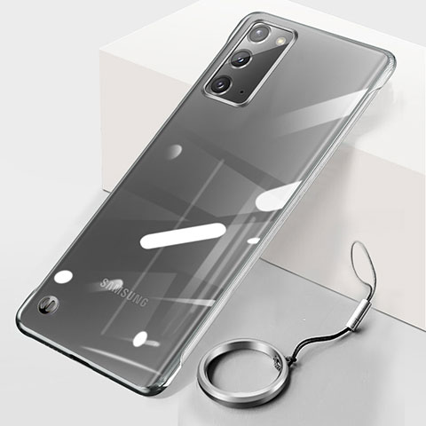 Coque Antichocs Rigide Transparente Crystal Etui Housse JS1 pour Samsung Galaxy Note 20 5G Argent