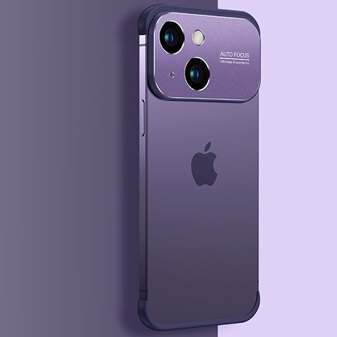 Coque Antichocs Rigide Transparente Crystal Etui Housse QC3 pour Apple iPhone 14 Plus Violet