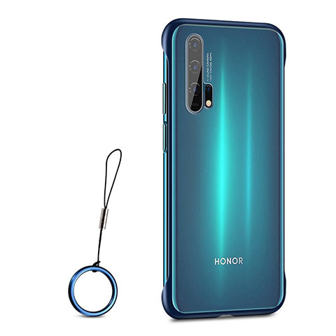 Coque Antichocs Rigide Transparente Crystal Etui Housse S01 pour Huawei Honor 20 Pro Bleu