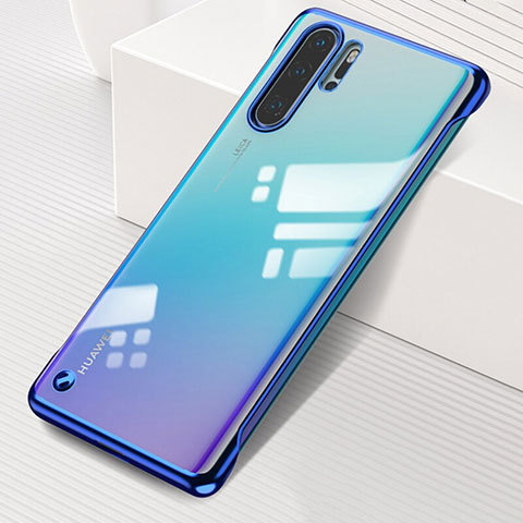 Coque Antichocs Rigide Transparente Crystal Etui Housse S01 pour Huawei P30 Pro New Edition Bleu