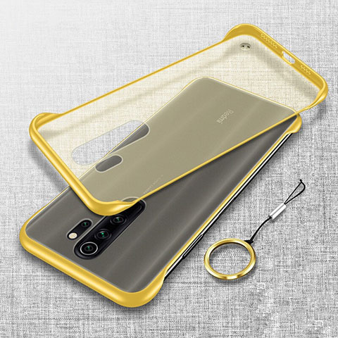 Coque Antichocs Rigide Transparente Crystal Etui Housse S01 pour Xiaomi Redmi Note 8 Pro Jaune