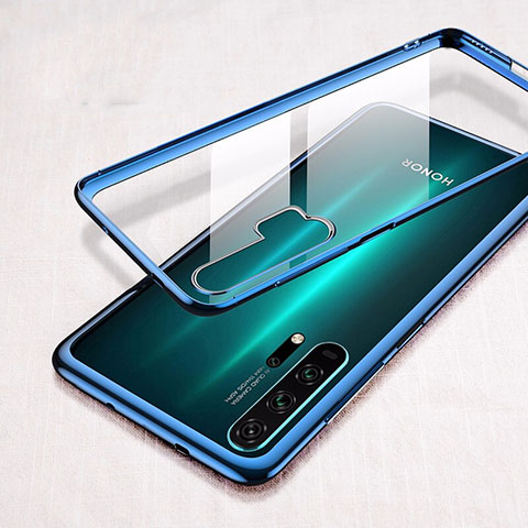 Coque Antichocs Rigide Transparente Crystal Etui Housse S02 pour Huawei Honor 20 Pro Bleu