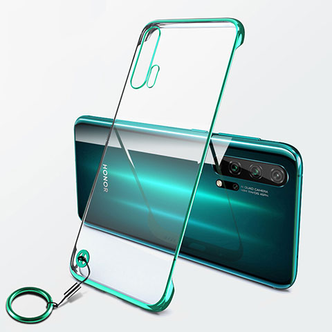 Coque Antichocs Rigide Transparente Crystal Etui Housse S04 pour Huawei Honor 20 Pro Vert