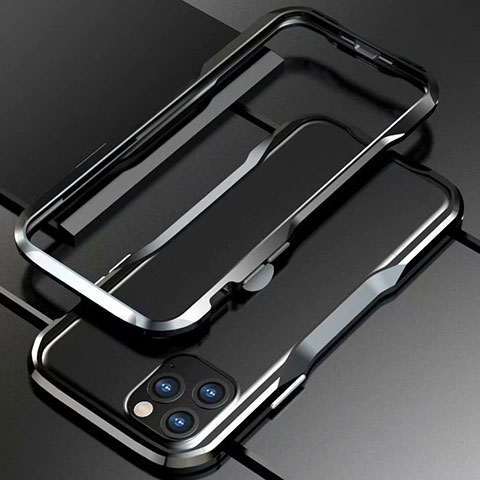 Coque Bumper Luxe Aluminum Metal Etui pour Apple iPhone 11 Pro Max Noir