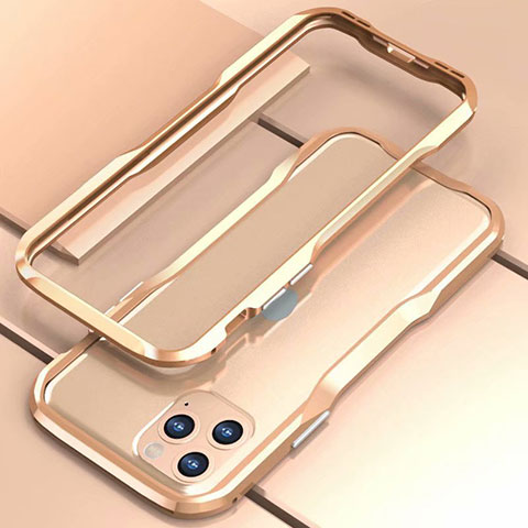 Coque Bumper Luxe Aluminum Metal Etui pour Apple iPhone 11 Pro Max Or