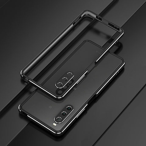 Coque Bumper Luxe Aluminum Metal Etui pour Sony Xperia 10 V Noir