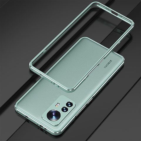 Coque Bumper Luxe Aluminum Metal Etui pour Xiaomi Mi 12 5G Vert
