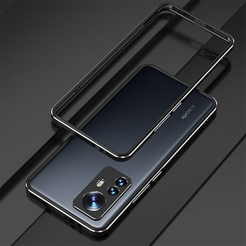 Coque Bumper Luxe Aluminum Metal Etui pour Xiaomi Mi 12S 5G Noir