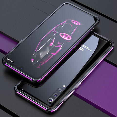 Coque Bumper Luxe Aluminum Metal Etui pour Xiaomi Mi 9 Violet
