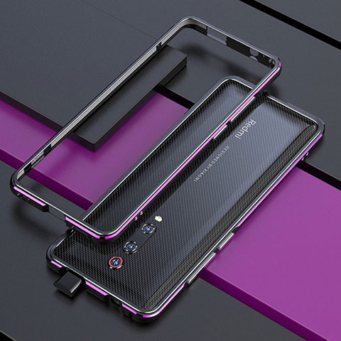 Coque Bumper Luxe Aluminum Metal Etui pour Xiaomi Mi 9T Pro Violet
