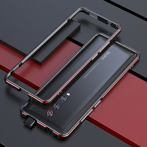 Coque Bumper Luxe Aluminum Metal Etui pour Xiaomi Redmi K20 Pro Rouge et Noir