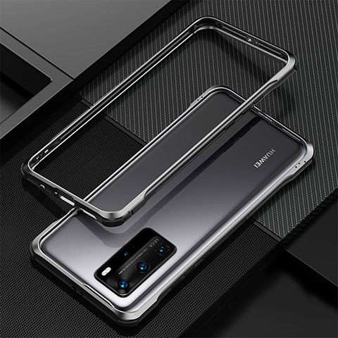 Coque Bumper Luxe Aluminum Metal Etui T01 pour Huawei P40 Pro Noir