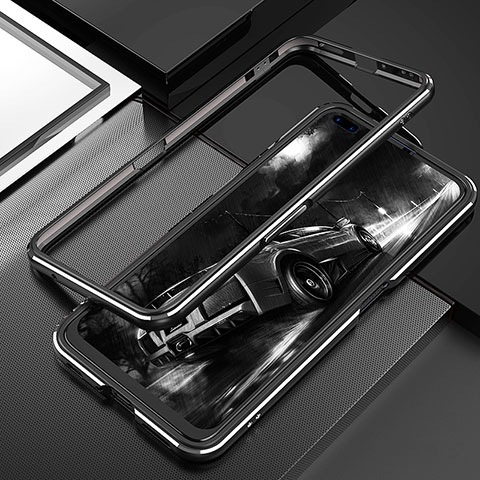 Coque Bumper Luxe Aluminum Metal Etui T01 pour Realme X50 Pro 5G Argent et Noir