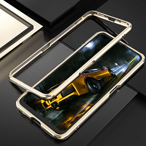 Coque Bumper Luxe Aluminum Metal Etui T01 pour Realme X50 Pro 5G Or