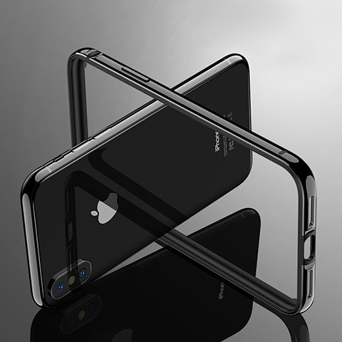 Coque Bumper Luxe Aluminum Metal pour Apple iPhone X Noir