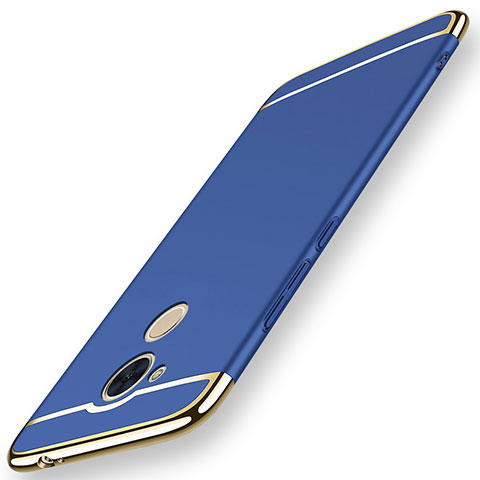 Coque Bumper Luxe Metal et Plastique Etui Housse M01 pour Huawei Enjoy 6S Bleu