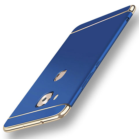 Coque Bumper Luxe Metal et Plastique Etui Housse M01 pour Huawei G7 Plus Bleu