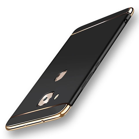 Coque Bumper Luxe Metal et Plastique Etui Housse M01 pour Huawei G7 Plus Noir
