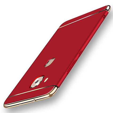 Coque Bumper Luxe Metal et Plastique Etui Housse M01 pour Huawei G7 Plus Rouge