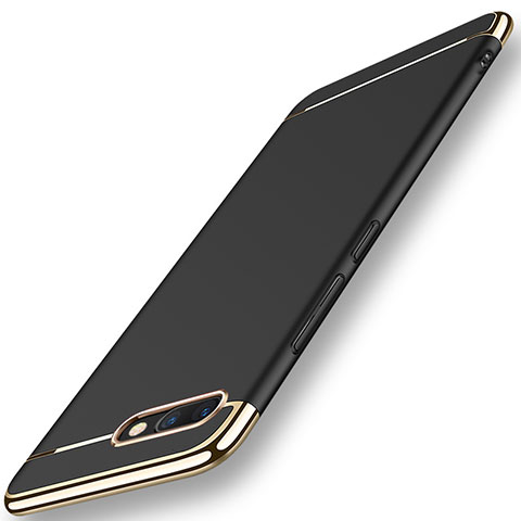 Coque Bumper Luxe Metal et Plastique Etui Housse M01 pour Huawei Honor V10 Noir