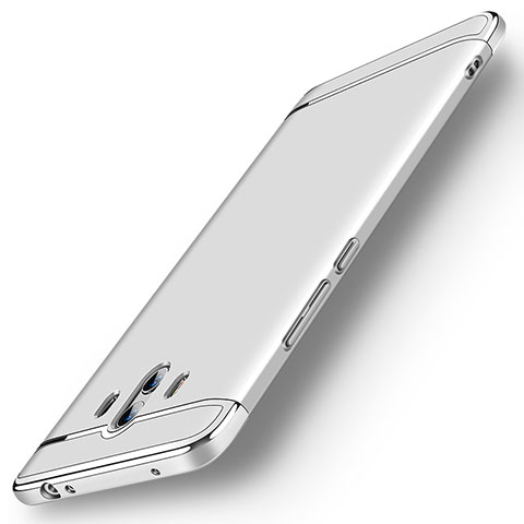 Coque Bumper Luxe Metal et Plastique Etui Housse M01 pour Huawei Mate 10 Argent