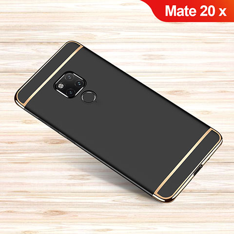 Coque Bumper Luxe Metal et Plastique Etui Housse M01 pour Huawei Mate 20 X 5G Noir