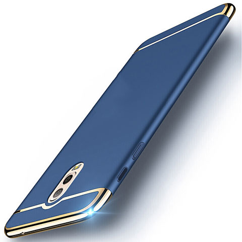 Coque Bumper Luxe Metal et Plastique Etui Housse M01 pour Samsung Galaxy C7 (2017) Bleu