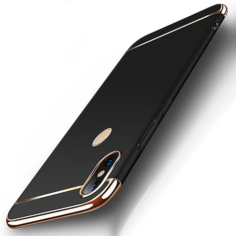 Coque Bumper Luxe Metal et Plastique Etui Housse M01 pour Xiaomi Mi 8 Noir