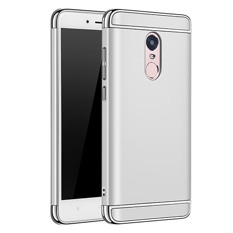 Coque Bumper Luxe Metal et Plastique Etui Housse M02 pour Xiaomi Redmi Note 4X High Edition Argent
