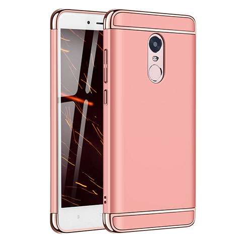 Coque Bumper Luxe Metal et Plastique Etui Housse M02 pour Xiaomi Redmi Note 4X High Edition Or Rose