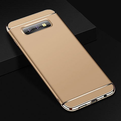 Coque Bumper Luxe Metal et Plastique Etui Housse T01 pour Samsung Galaxy S10e Or