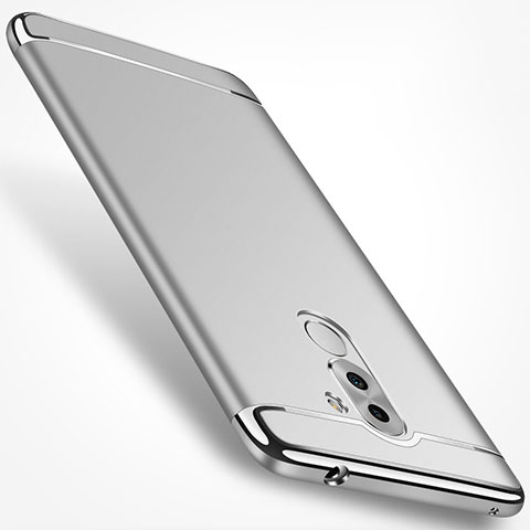 Coque Bumper Luxe Metal et Plastique M02 pour Huawei Honor 6X Argent