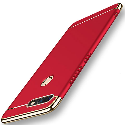 Coque Bumper Luxe Metal et Plastique pour Huawei Nova 2 Plus Rouge