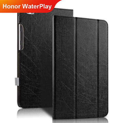 Coque Clapet Portefeuille Livre Cuir pour Huawei Honor WaterPlay 10.1 HDN-W09 Noir