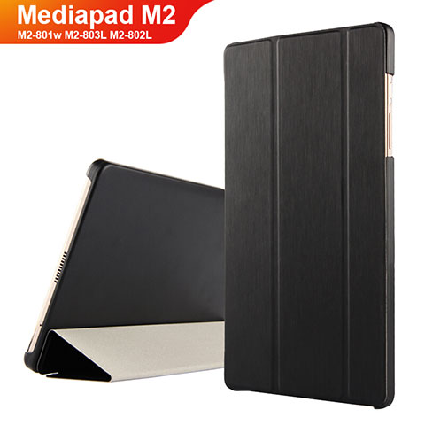Coque Clapet Portefeuille Livre Cuir pour Huawei Mediapad M2 8 M2-801w M2-803L M2-802L Noir
