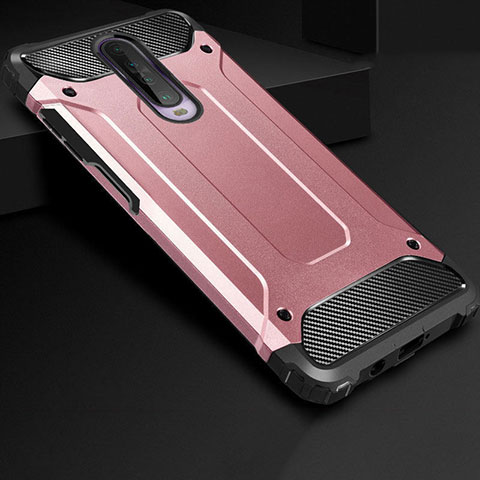 Coque Contour Silicone et Plastique Housse Etui Mat U01 pour Xiaomi Redmi K30 5G Or Rose