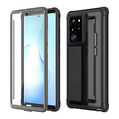 Coque Contour Silicone et Plastique Housse Etui Protection Integrale 360 Degres U01 pour Samsung Galaxy Note 20 Ultra 5G Noir