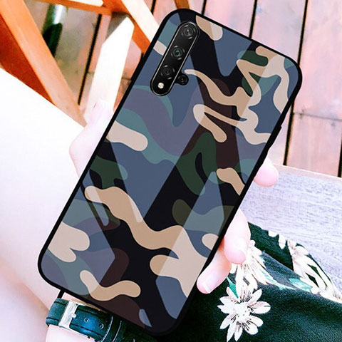 Coque Contour Silicone et Vitre Motif Fantaisie Miroir pour Huawei Honor 20 Mixte