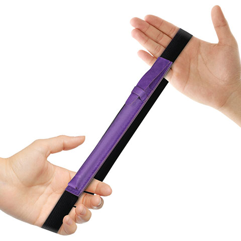 Coque en Cuir Protection Sac Pochette Elastique Douille de Poche Detachable P03 pour Apple Pencil Apple iPad Pro 12.9 Violet
