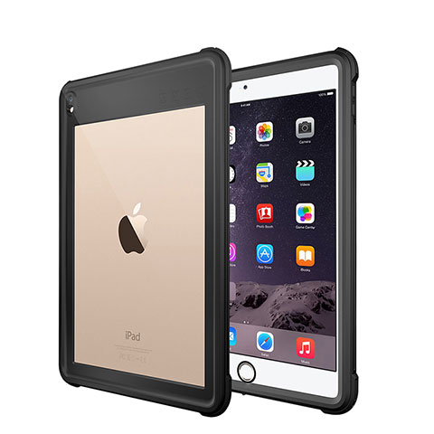 Coque Etanche Contour Silicone et Plastique Housse Etui Waterproof 360 Degres pour Apple iPad Air 3 Noir